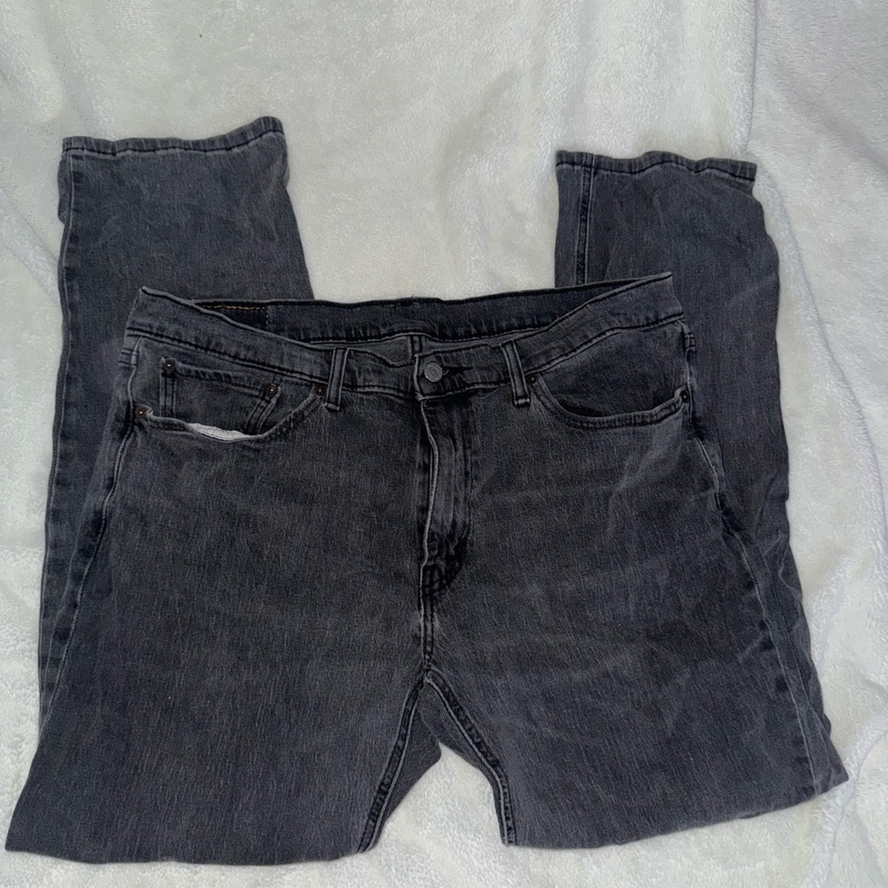 Levi's Charcoal Slim Straight Jeans